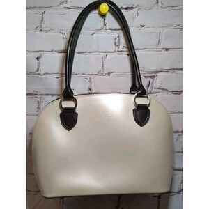 BEIJO CLASSIC Blk/White Purse Handbag 'Over The Moon' Double Strap & Dust‎ Cover